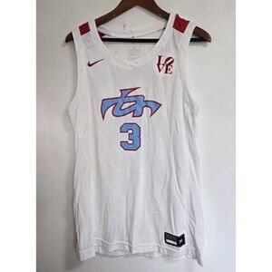 Nike Team Final Jersey Sz Medium White #3 AAU Basketball Philadelphia